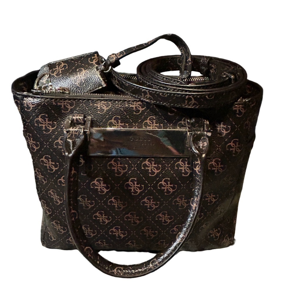 Guess women’s Isla quattro crossbody/double handle satchel bag‎